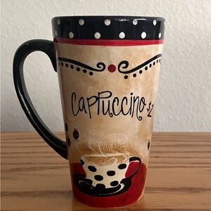Certified International Red and White Mug